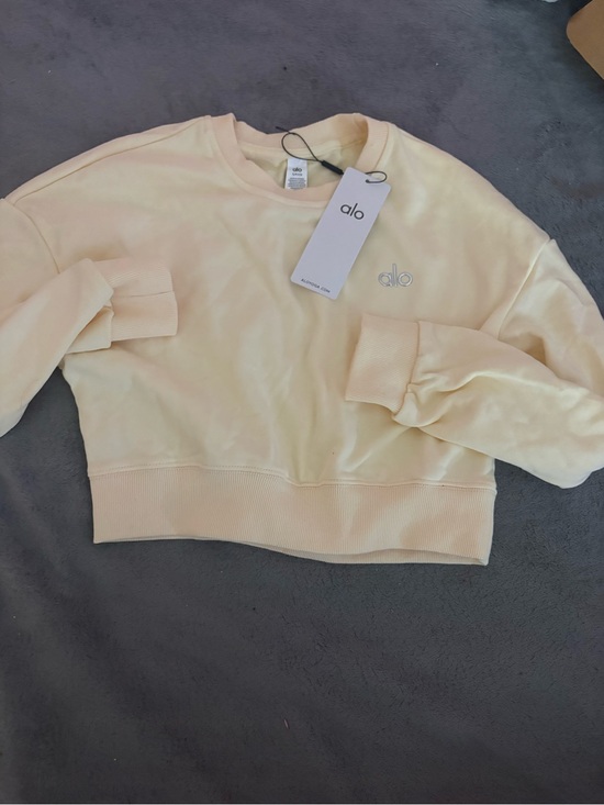 ALO Yoga Sweaters - ALO Yoga Women's Crewneck Sweatshirt in buttercream